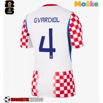 Moške Nogometnih dresov Hrvaška Josko Gvardiol #4 Domači SP 2026 Kratki rokavi